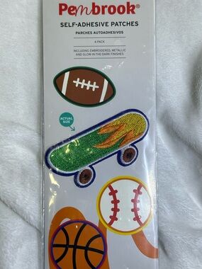 Pembrook Sports Skateboard Self Adhesive Patches Pack (4 Count)